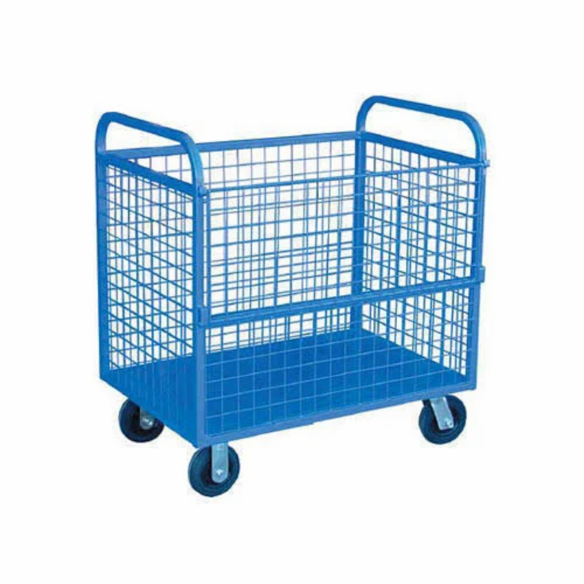 Mild Steel Wire Mesh Trolley, 500kg Load Capacity