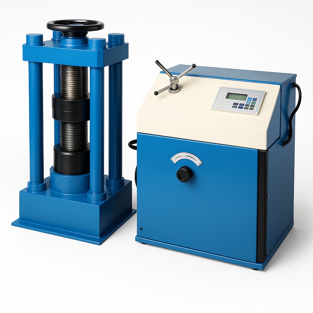 Mild Steel Semi-Automatic Cube Testing Machine