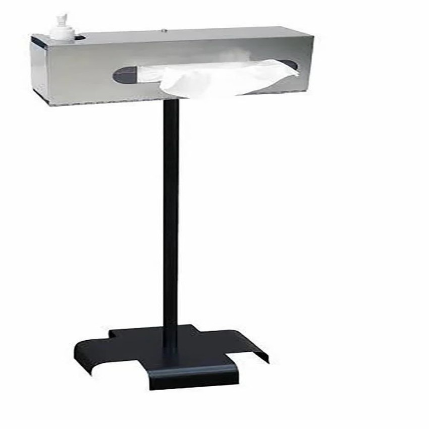 Mild Steel Floor Mounted Sanitizer and Tissue Dispenser