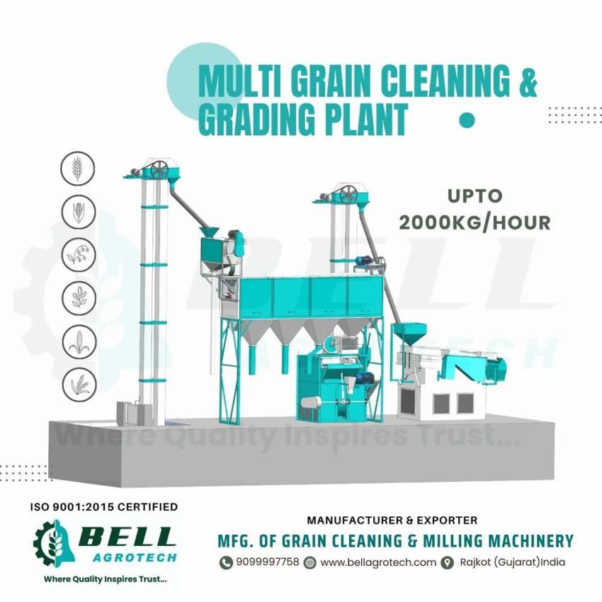 Industrial Grain Processing Machine