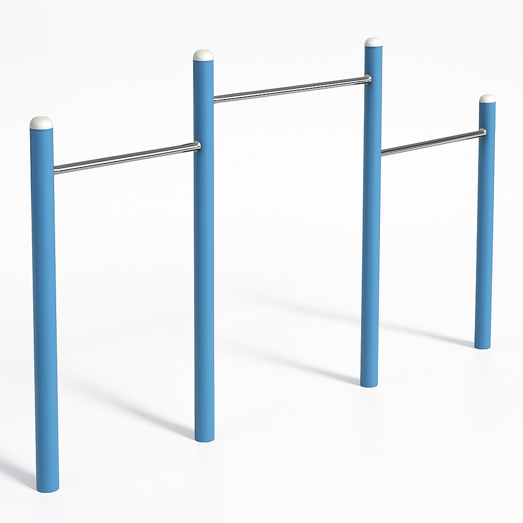 Mild Steel Gymnastic Horizontal Bars Blue