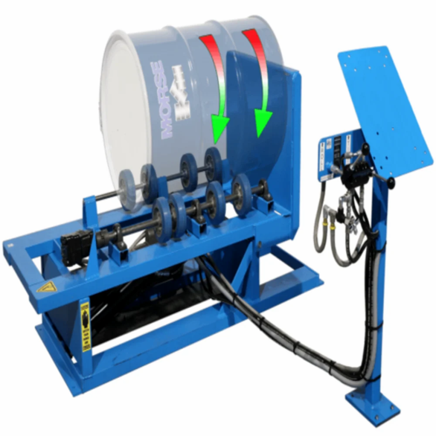 Mild Steel Hydra Lift Drum Rotator, 455 Kg