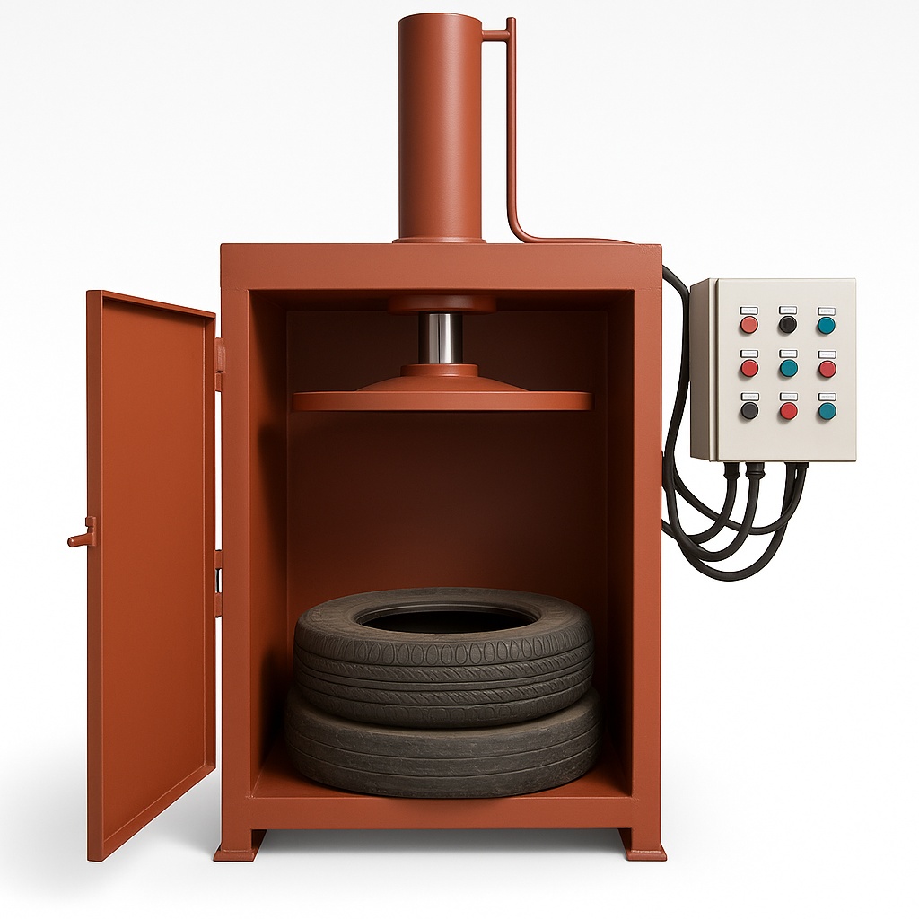 Mild Steel Hydraulic Drum Baler, 30 Ton Capacity