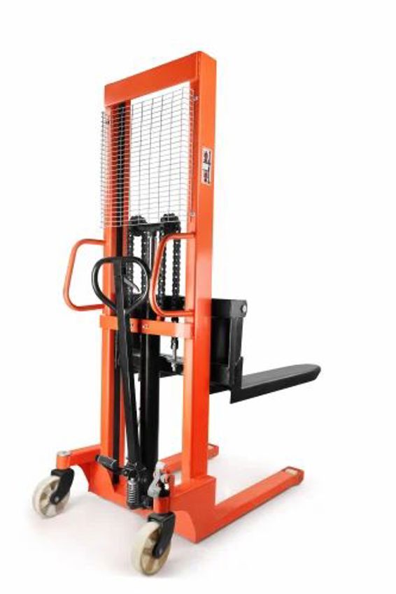 Mild Steel Hydraulic Goods Stacker, 2 Ton Capacity, 500 mm Forks