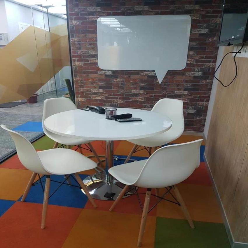 Mild Steel Office Meeting Round Table (42x42 Inch)