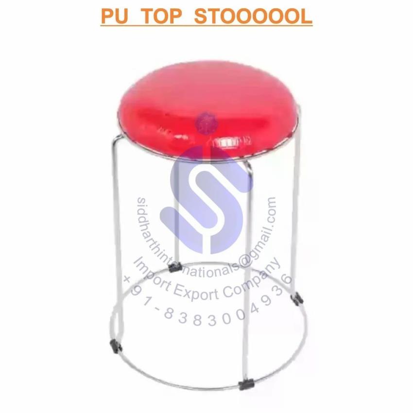 Mild Steel PU Top Stool