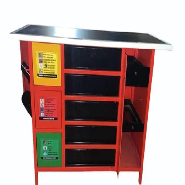 Mild Steel Red Auto Tool Cart