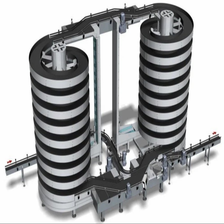 Mild Steel Automatic Spiral Conveyor