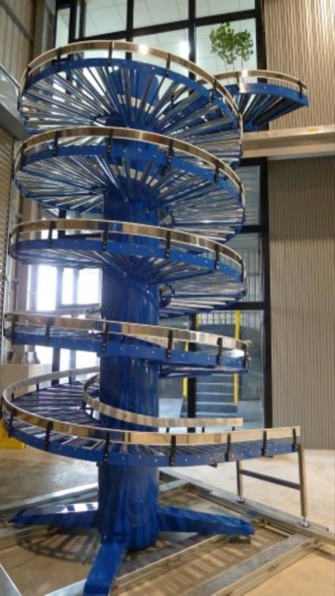 Automatic Mild Steel Spiral Roller Conveyor Equipment