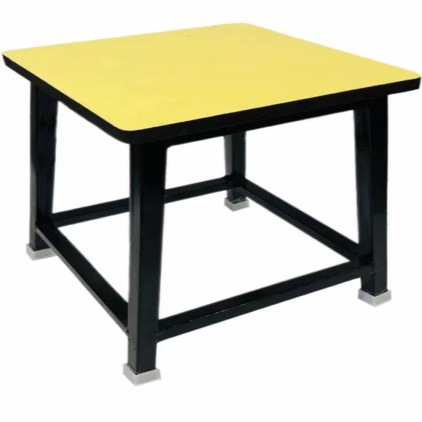 Steel Stool with Wood Seat