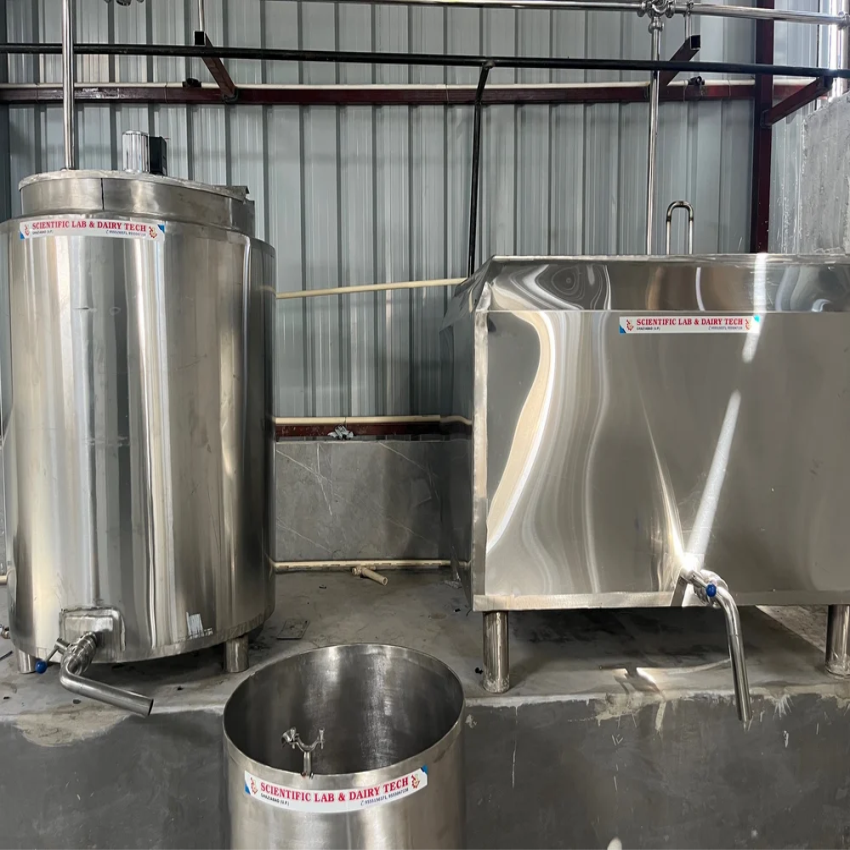 Semi-Automatic Milk Paneer Making Machine, 500kg Capacity