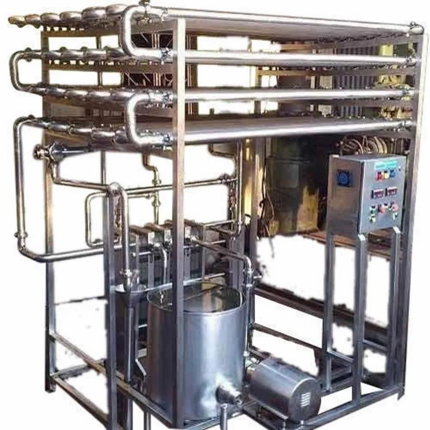 Milk Pasteurizer Curd Machine, 3000 L/hr