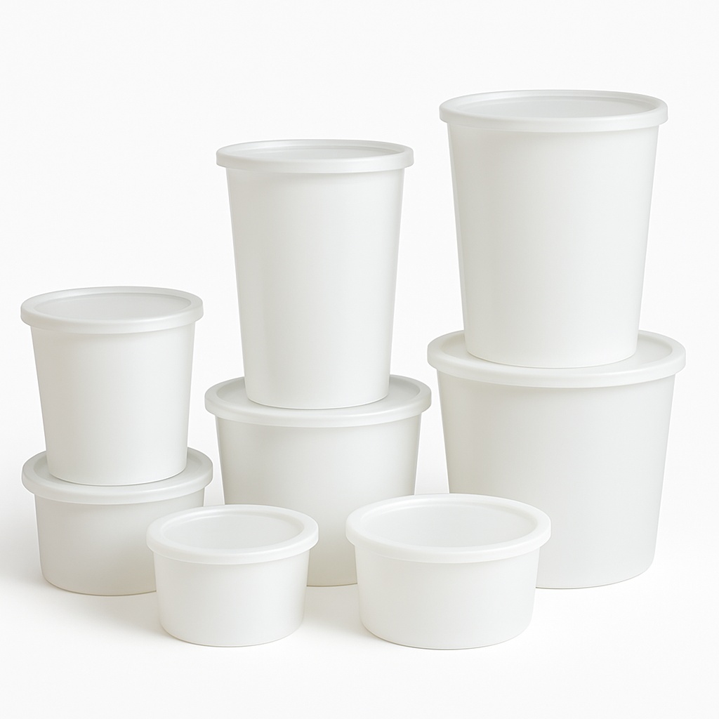 White Plastic Container