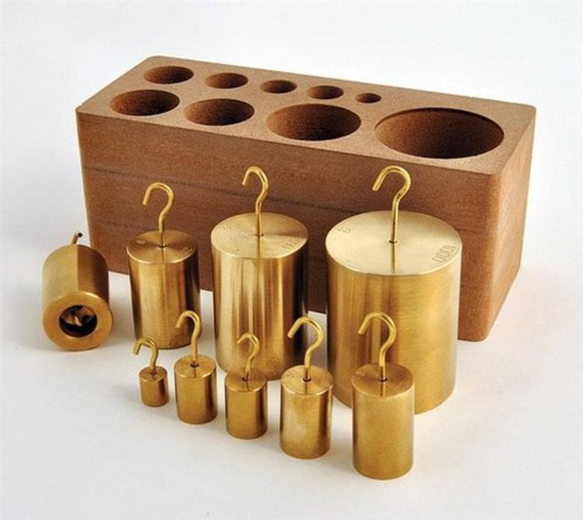 Mirror Finish Slotted Brass Measuring Weight, Laboratory