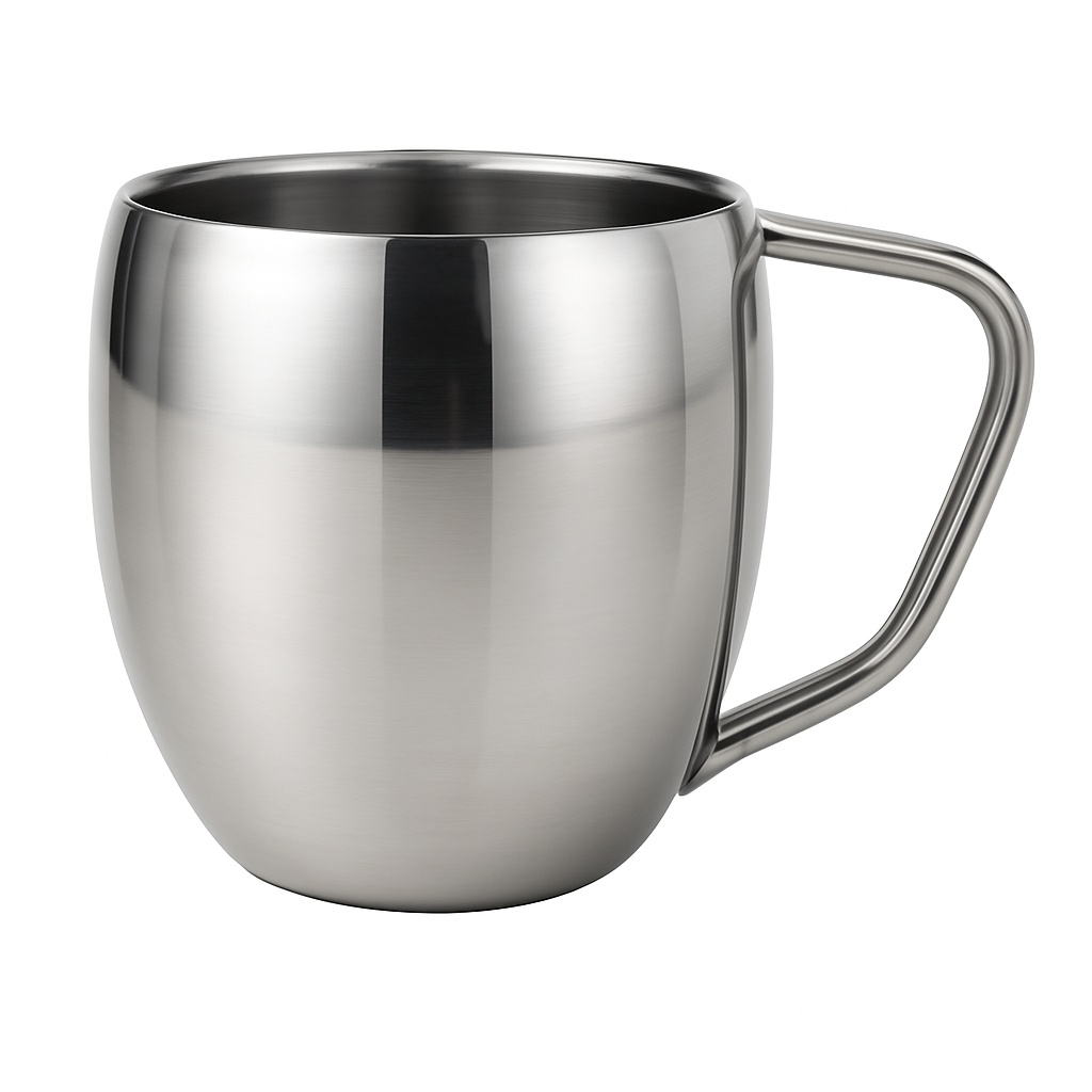 Mirror Polished SS304 Apple Cup, 225 ml