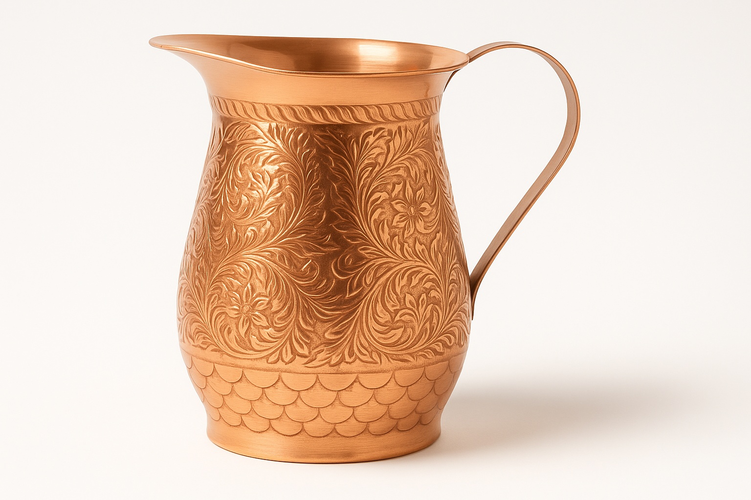 MKI Copper Embossed Water Jug