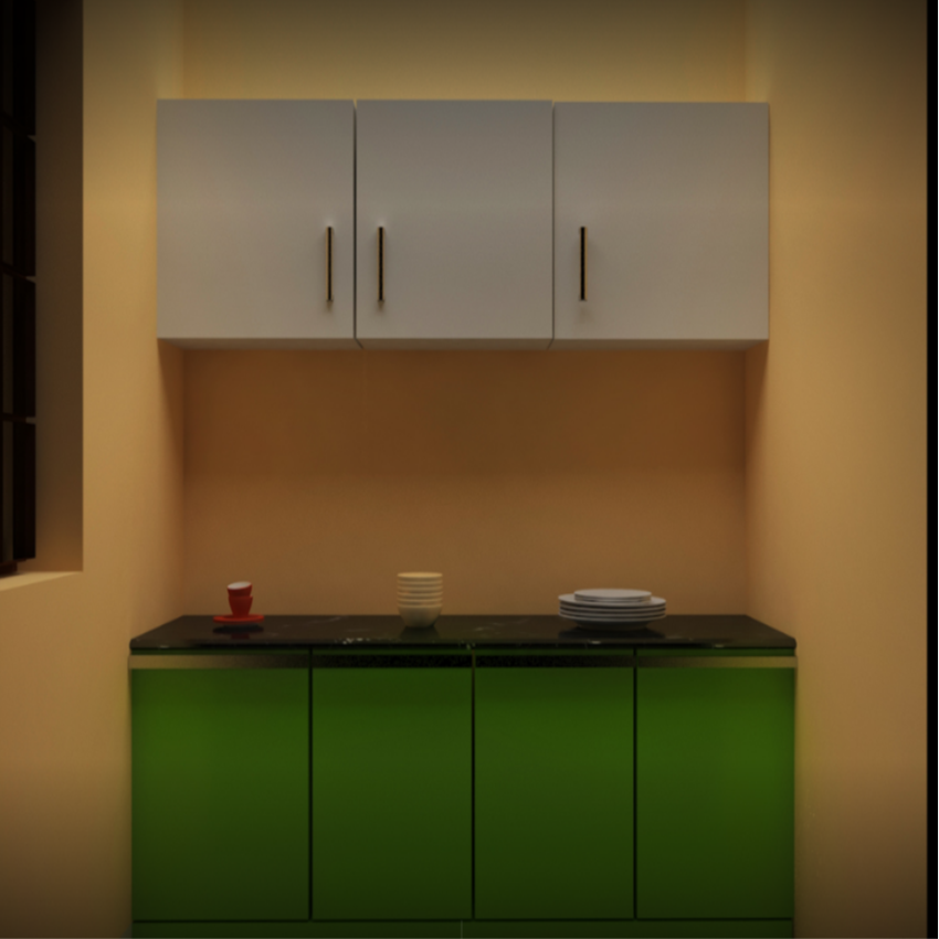 Modern PVC Modular Kitchen Cupboards