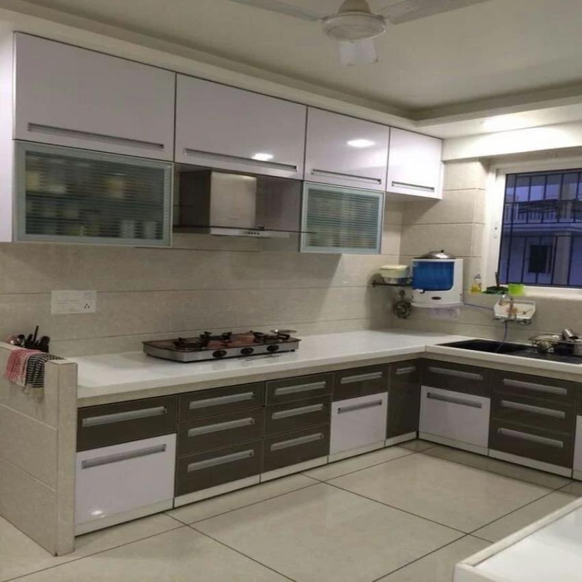 Modern Straight PVC Kitchen