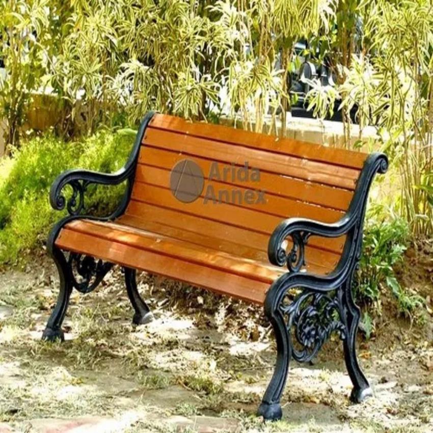Modern Garden FRP Bench with Back and Arm Rest
