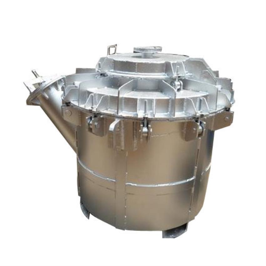 Movable Aluminum Transfer Ladle, 1 Ton Capacity