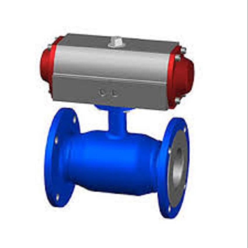 ASTM A351 Flanged Pneumatic Ball Valve