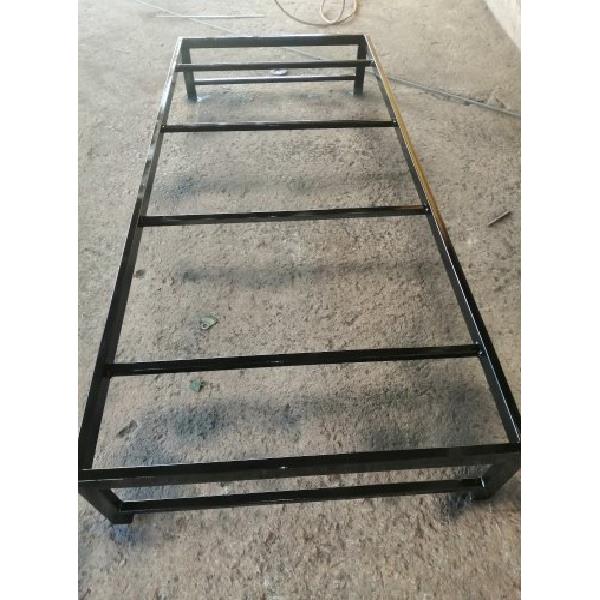 Black MS Single Bed, 3'x6'x1.5'