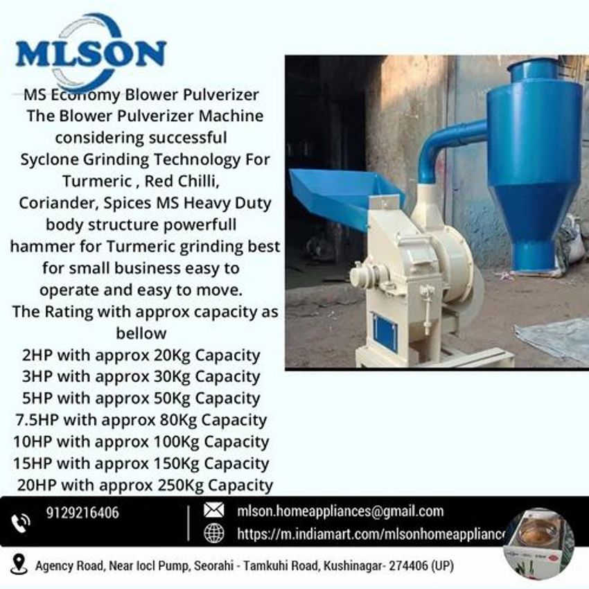 MS Pulverizer Blower Machine