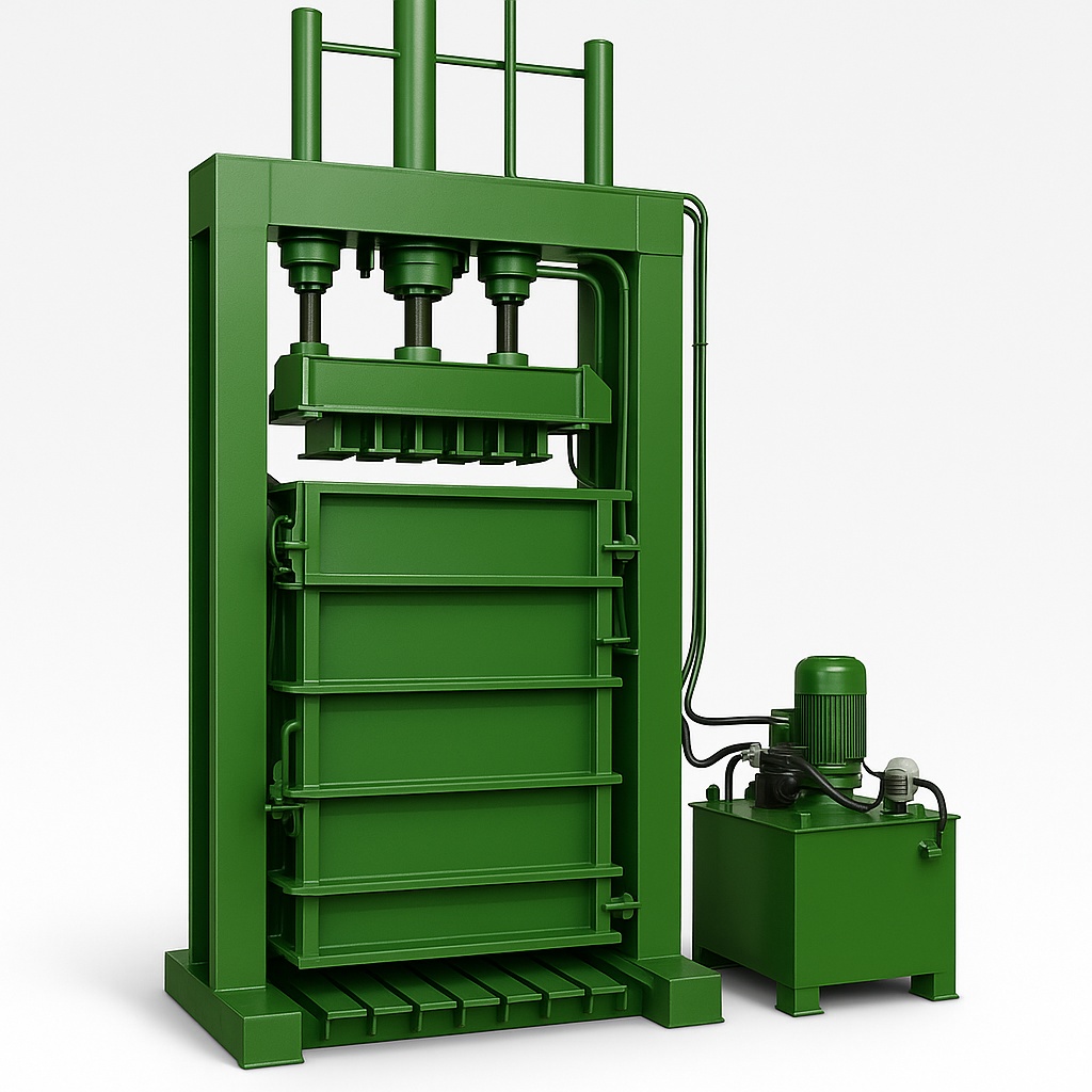 MS Steel Screw Clothing Baler 30-60 Ton