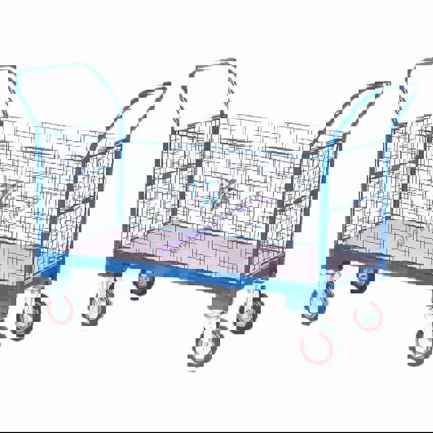 MS Wire Mesh Trolley Industrial