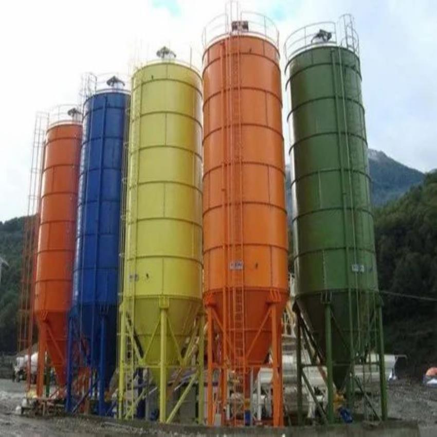 Round MS SS Fly Ash Silo