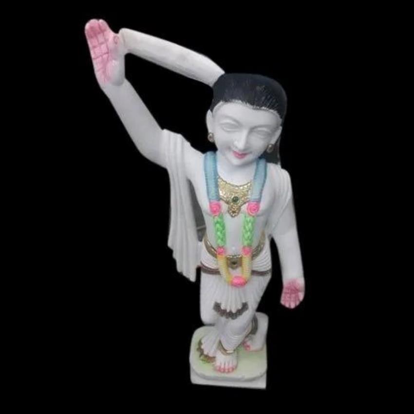 Multicolor Durga Mahaprabhu Marble Statue