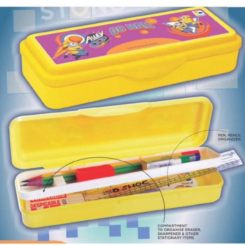 Multicolor Plastic QTH Printable Pencil Box