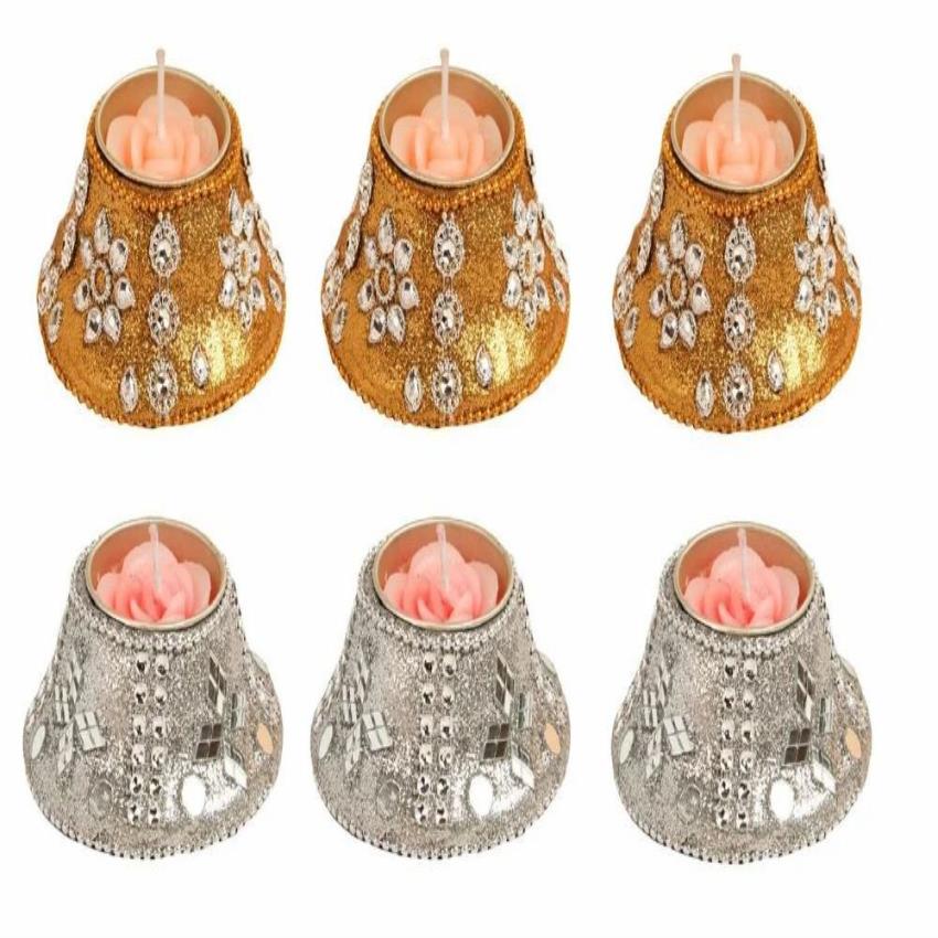 Multicolor Round Polycarbonate Tea Light Pack