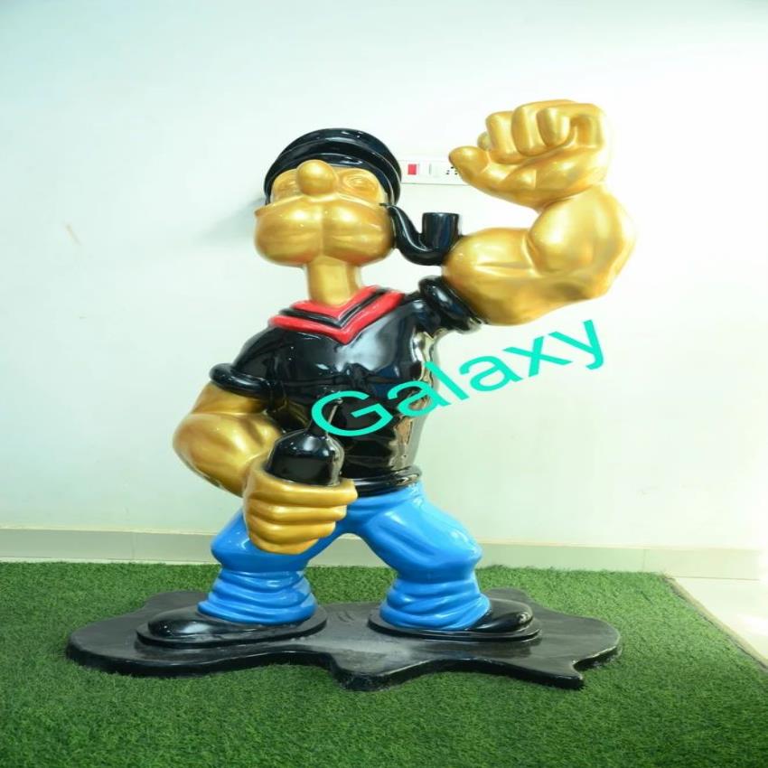 Natural Fiber Statue, For Exterior Decor