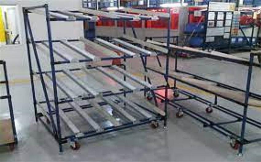 Mild Steel FIFO Rack, Powder Coated