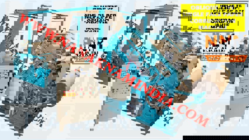 NNM Oblique Single Face Paper Corrugation Machine, 5 Tons/Day