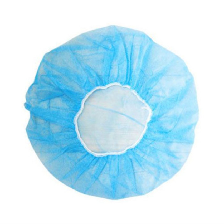 Non-Woven Blue Crimped Cap