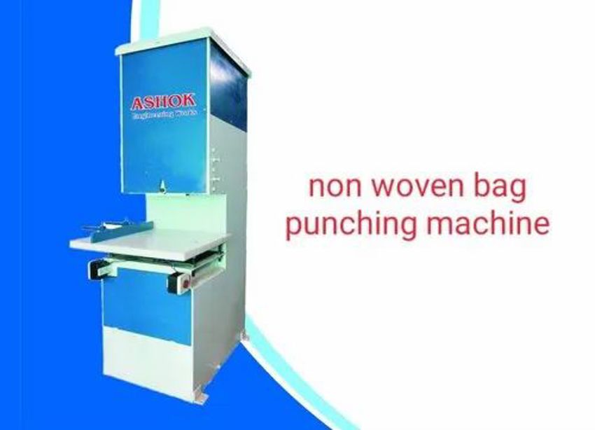 Non Woven Carry Bag Punching Equipment