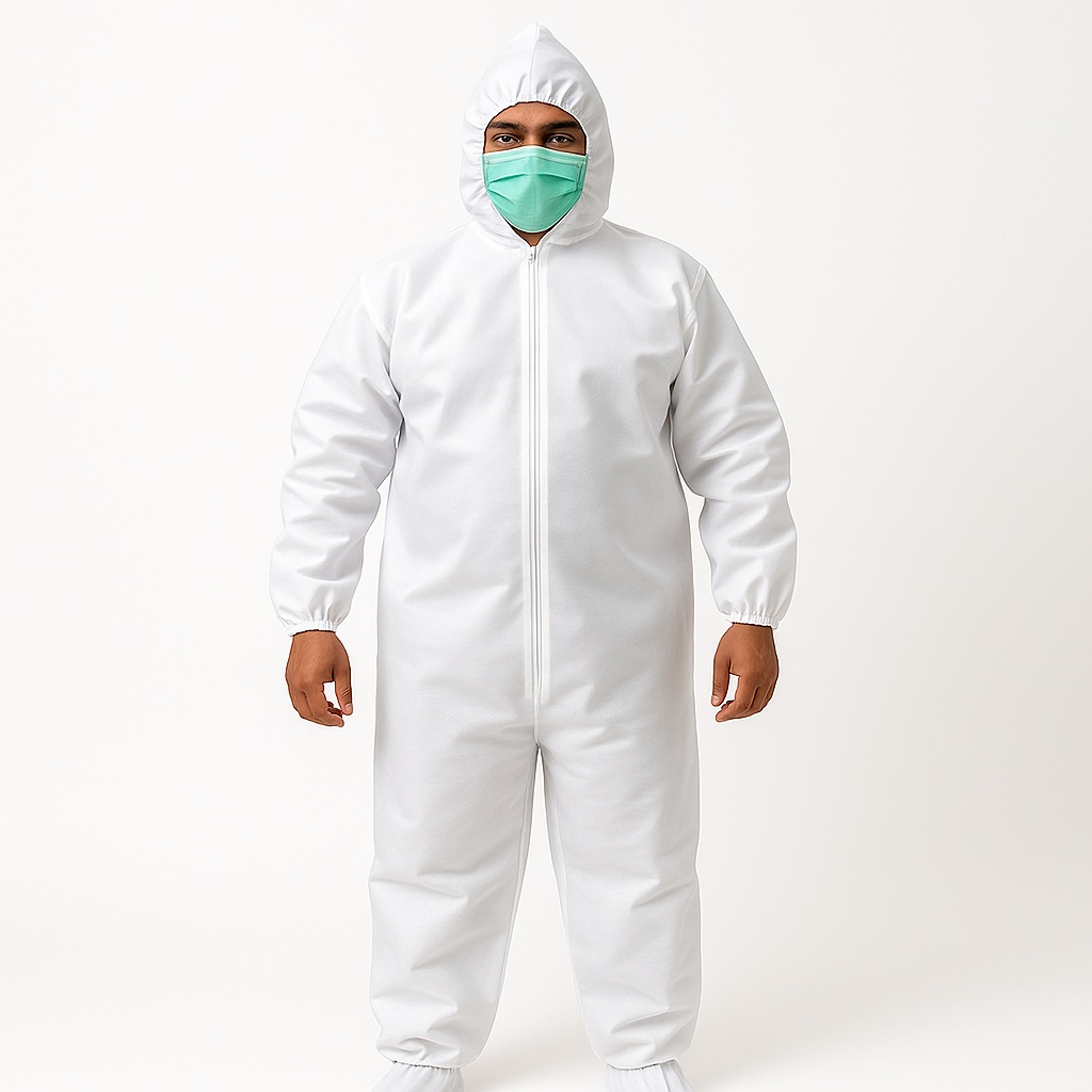 White Fabric PPE Kit 90gsm