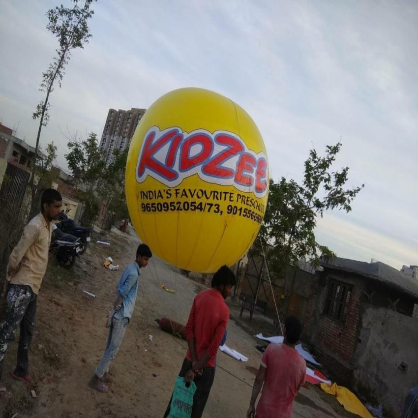 Nylon Yellow Promotional Sky Balloon