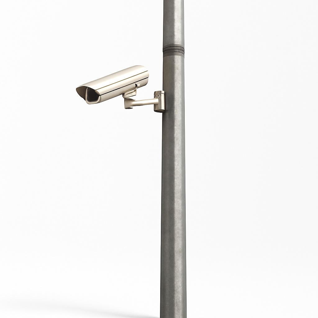 Octagonal CCTV Camera Mounting Pole