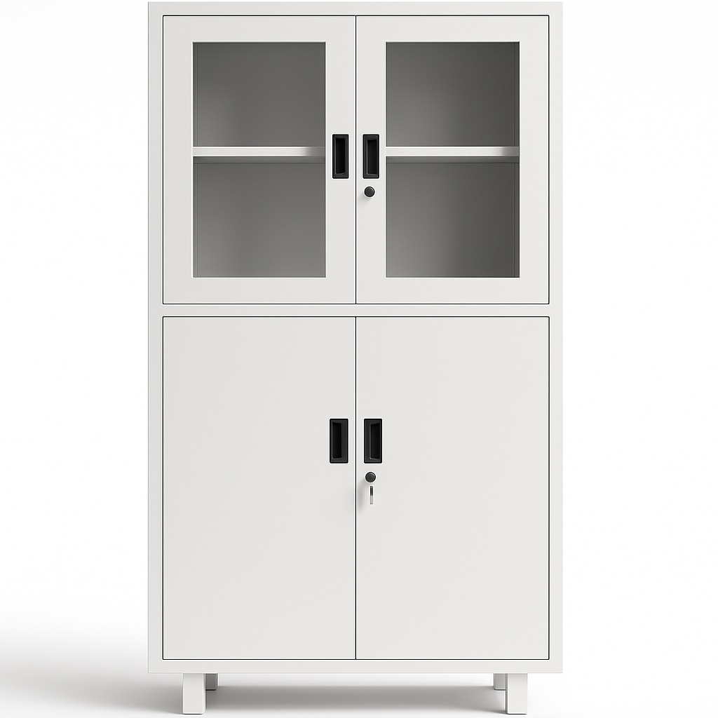 Custom Office Glass Door Cabinet