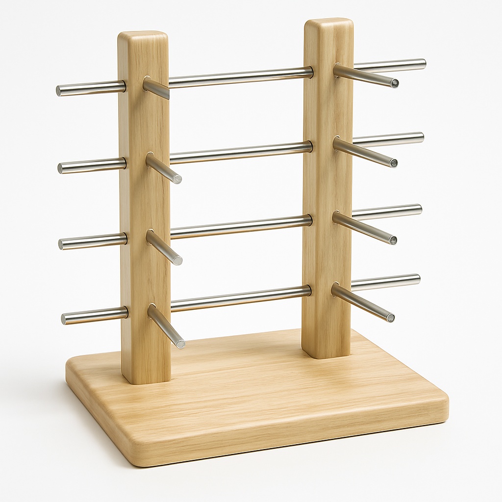 Wooden Display Stand for Optical Counters