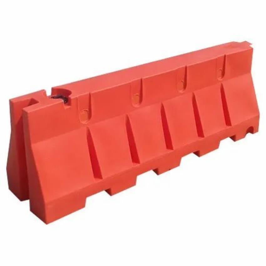 Orange HDPE Road Safety Barrier