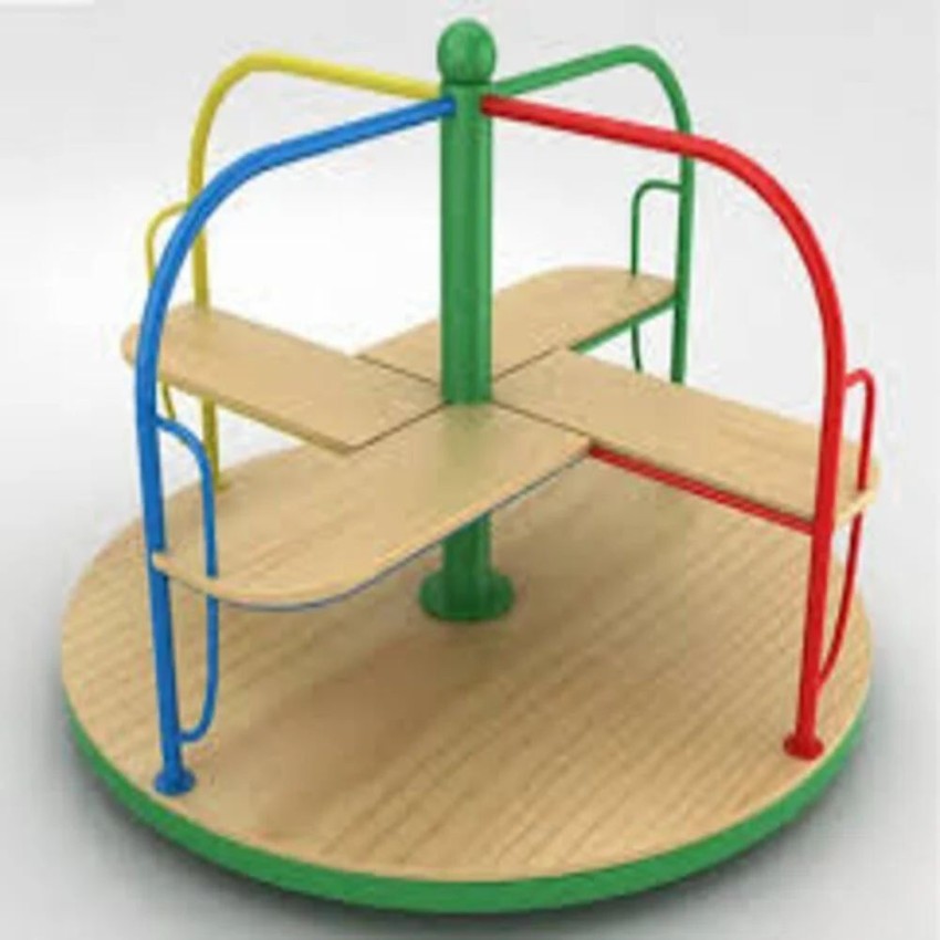 Outdoor Iron Merry Go Round Machine - 4 Seater