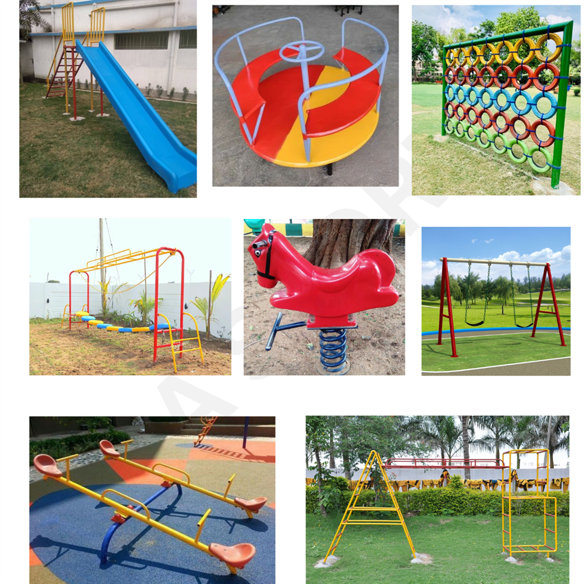 Outdoor Playground Equipment Set