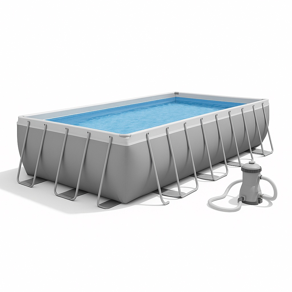 Outdoor Ultra Pool Frame Above Ground Pool, 18'x9'x52"