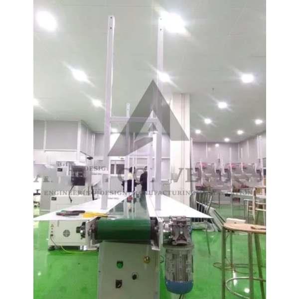 MS Packing Belt Conveyor, PVC Green Belt