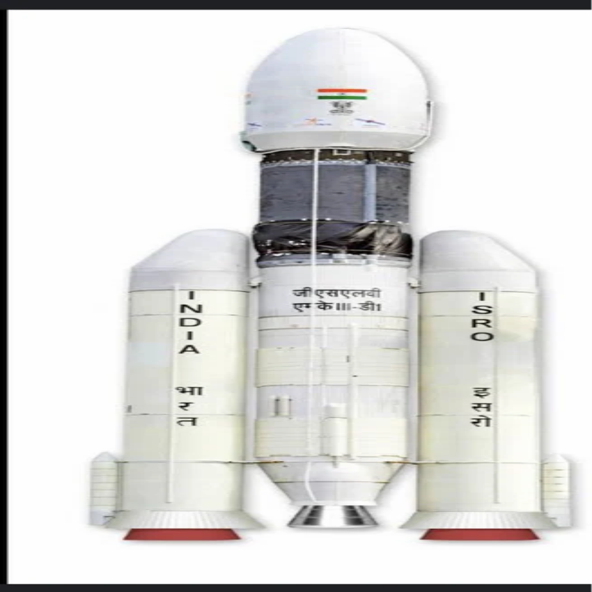 Painted Resin Chandrayan3 Rocket Model