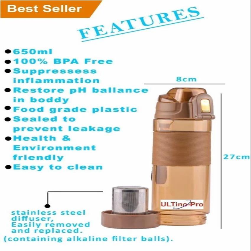 Plastic Alkaline Water Container 650ml